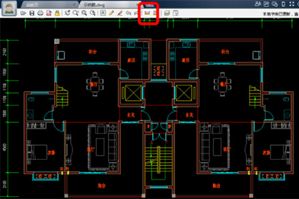 CAD迷你看图测量长度的操作方法
