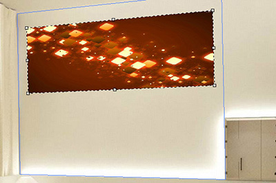 Photoshop在墙上贴图的操作方法