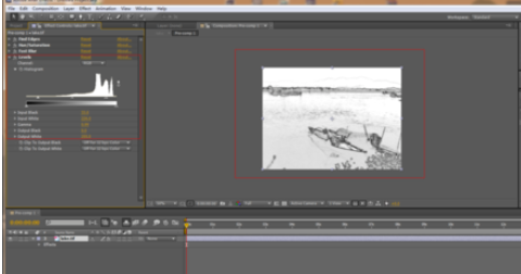 AE制作水墨画效果的操作步骤