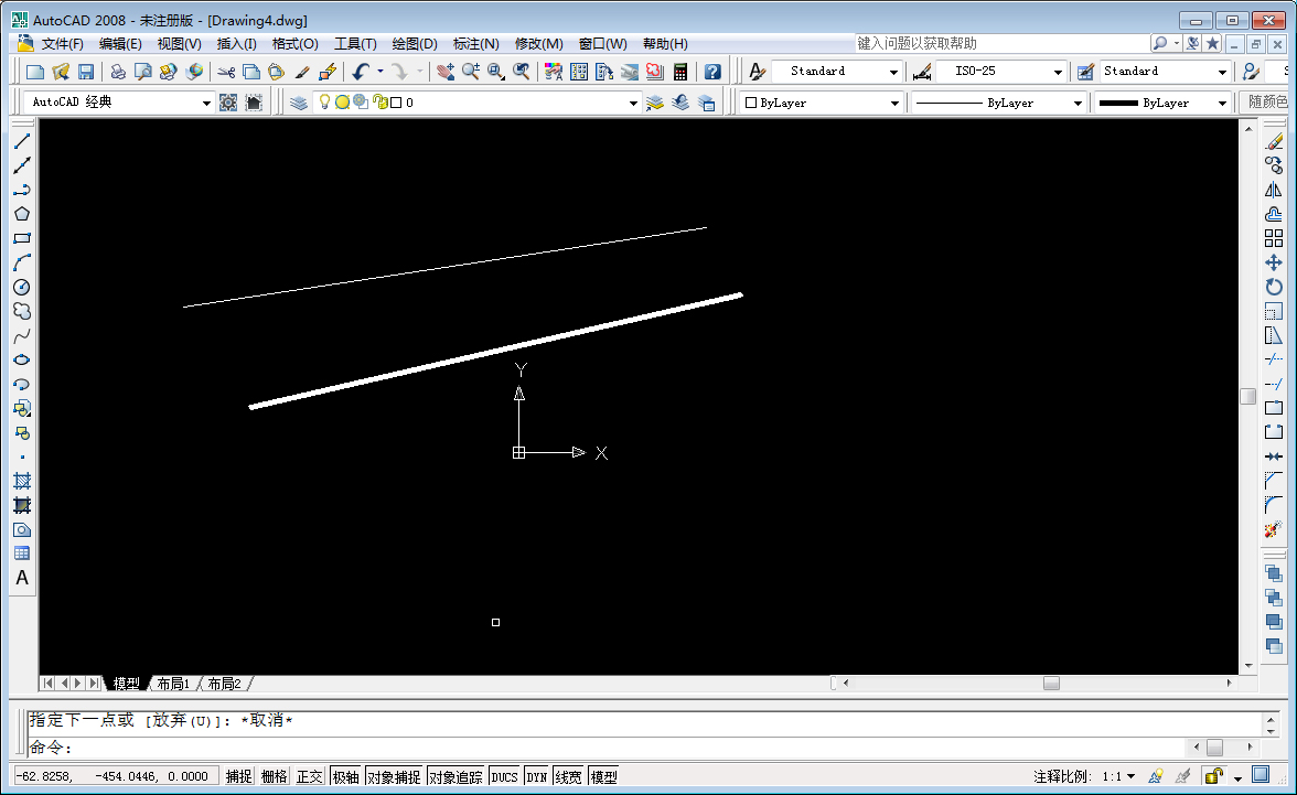 AutoCAD2008线条加粗操作方法