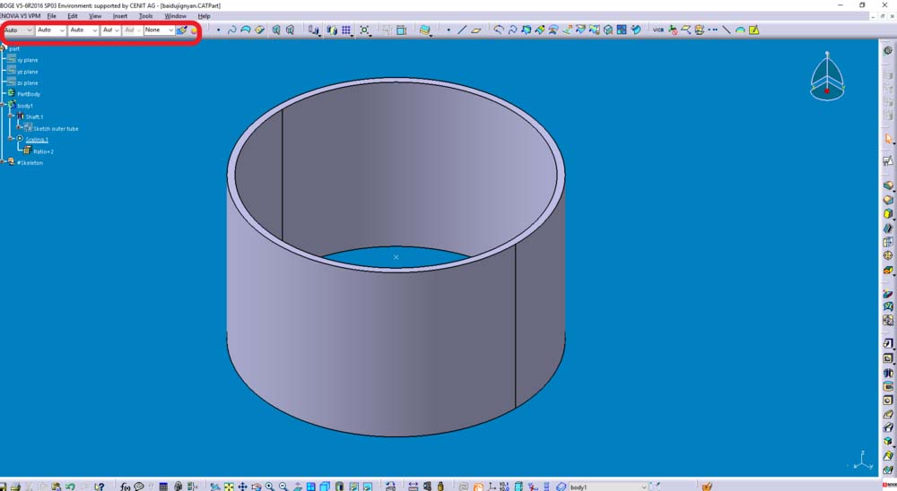 Catia零件模型添加颜色的操作步骤