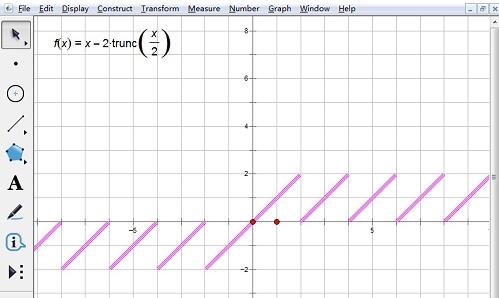 几何画板绘制V型尖波函数图像的操作方法