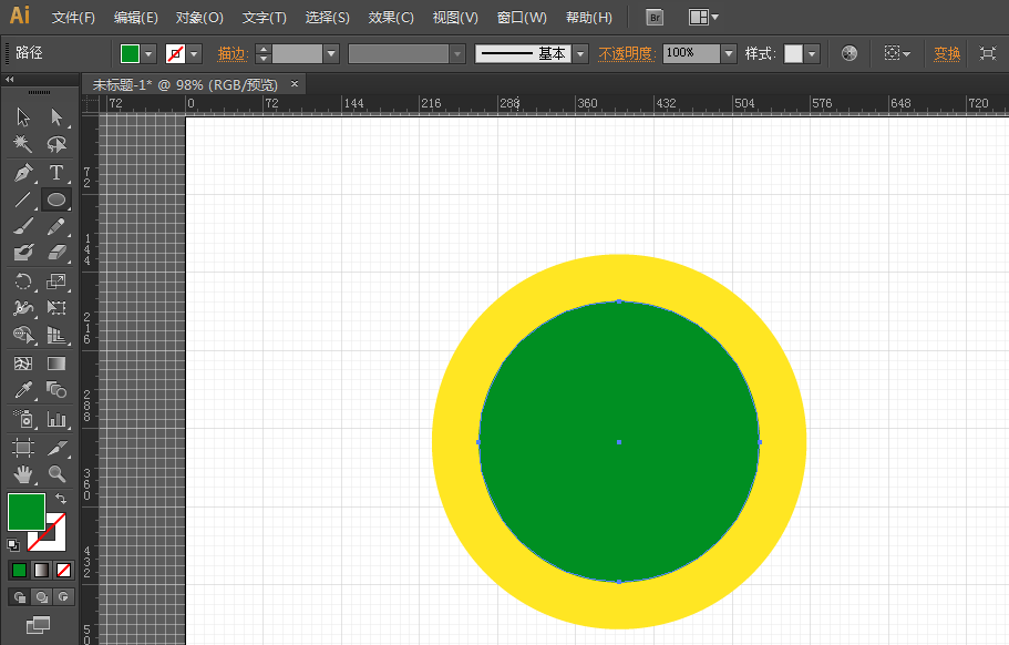 ai做出救生圈图形的操作方法
