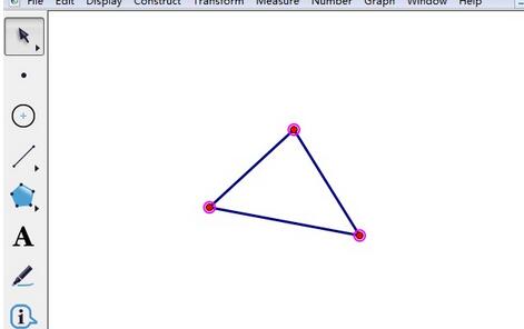 几何画板度量三角形的周长的操作方法