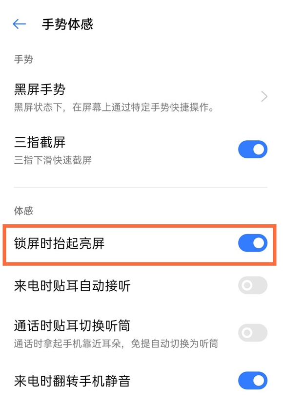 真我gt在哪开启抬起唤醒?真我gt开启抬起唤醒的方法