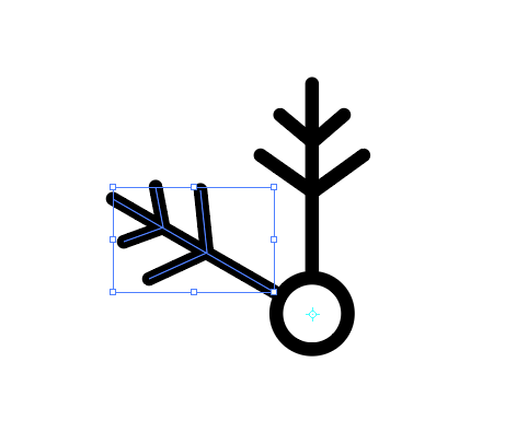 ai怎么设计圆形的雪花图标?ai雪花矢量logo的画法