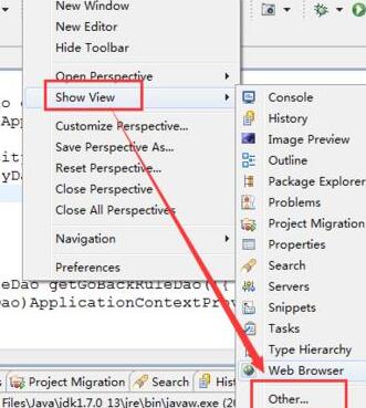 eclipse中不显示console控制台的处理操作方法