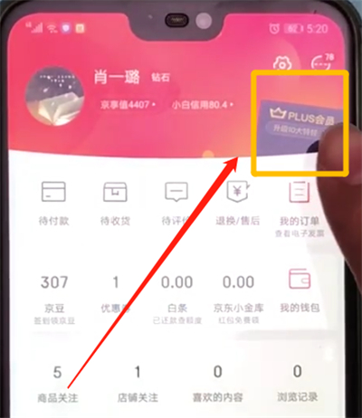 京东中开通会员的操作教程