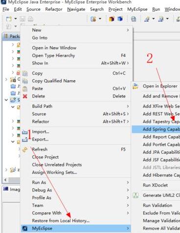 MyEclipse设置Spring支持的过程介绍