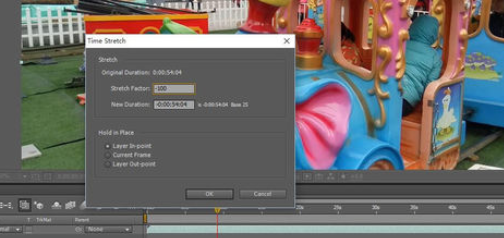 AE设计倒放视频的操作方法