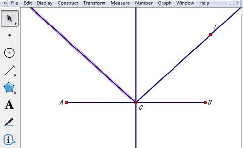 几何画板中做光的反射的操作步骤