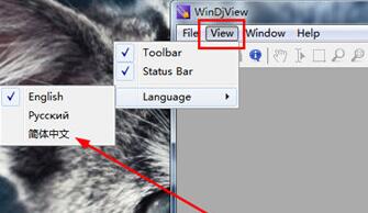 WinDjView设置中文的操作过程