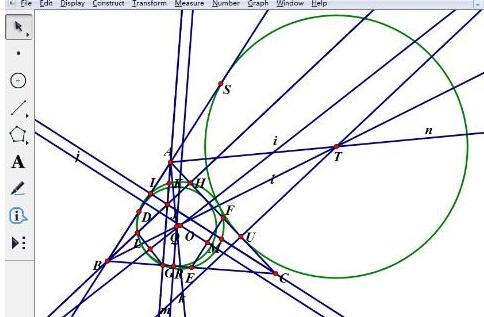 如何利用几何画板验证费尔巴哈定理