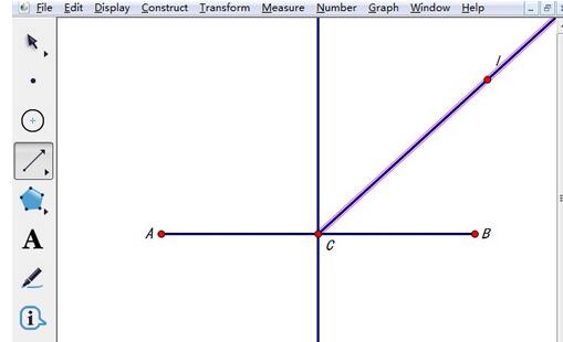 几何画板中做光的反射的操作步骤