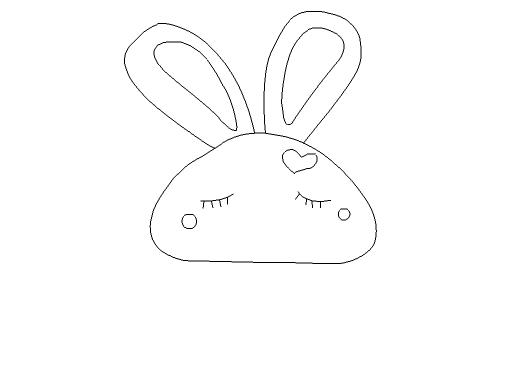Flash制作简笔画效果爱心兔子的操作步骤