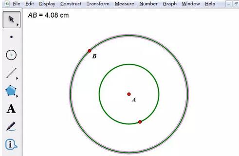 借助几何画板作一点绕圆旋转的操作方法