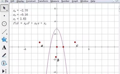 几何画板制作动态二次函数的详细方法