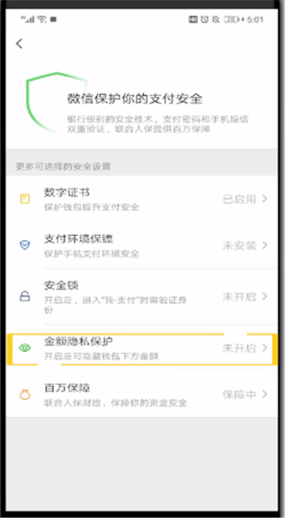 微信钱包中隐藏余额的简单操作方法