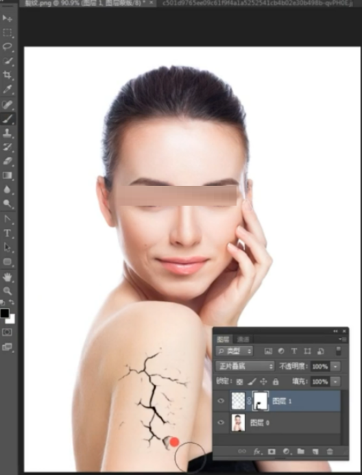 ps如何设计裂纹效果 ps设计裂纹效果步骤