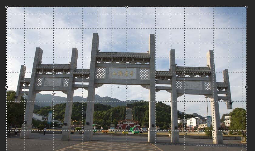 photoshop cs6中透视裁切工具的使用详细步骤