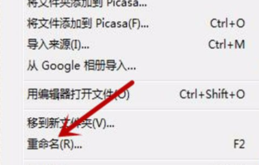 Google Picasa中使用重命名功能的操作教程