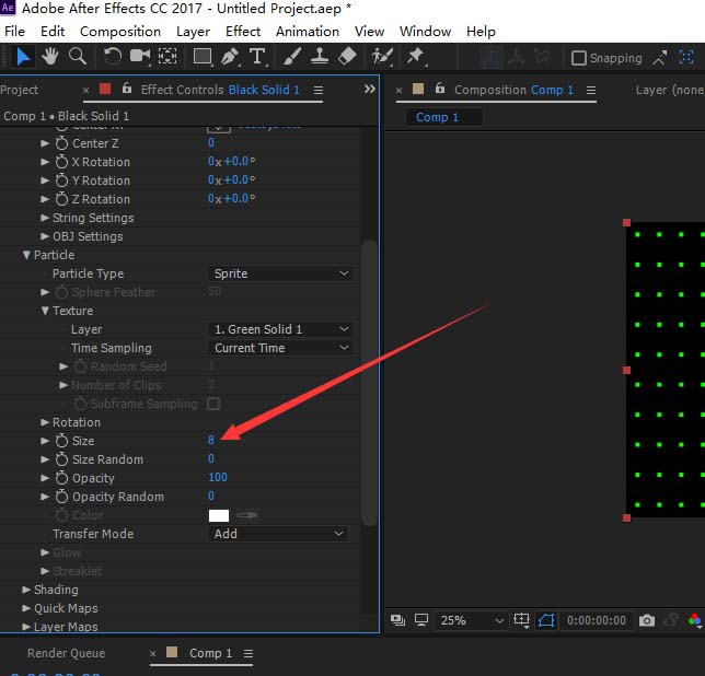 AE设计背景矩阵方格抖动效果的操作方法