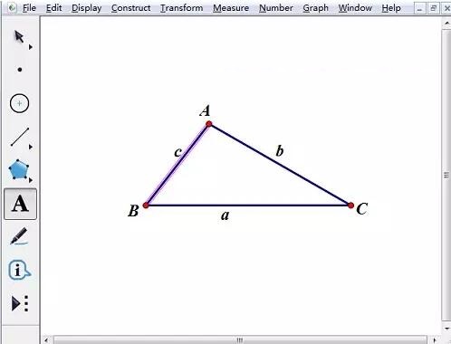 几何画板为图加上字母的详细方法