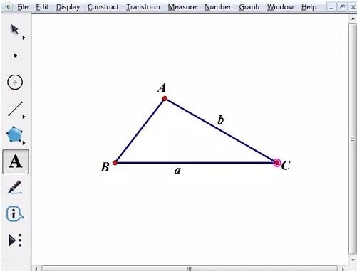 几何画板为图加上字母的详细方法