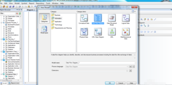 Power Designer中数据流图的创建具体方法