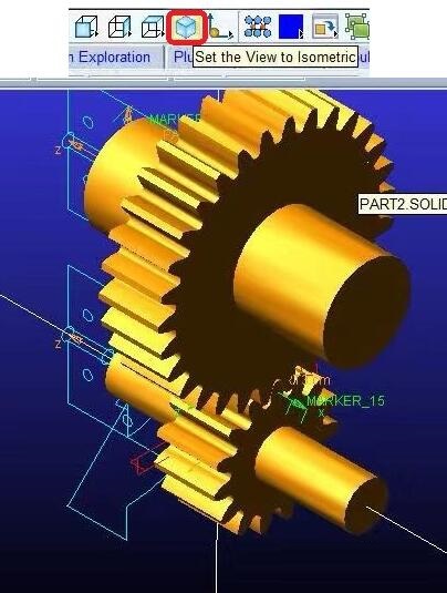 Adams调整模型的视图的基本操作