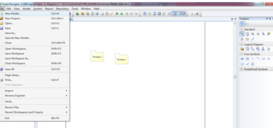 Power Designer建立物理数据模型的操作步骤