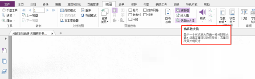 福昕PDF编辑器怎么设置仿真放大镜?福昕PDF编辑器设置仿真放大镜教程