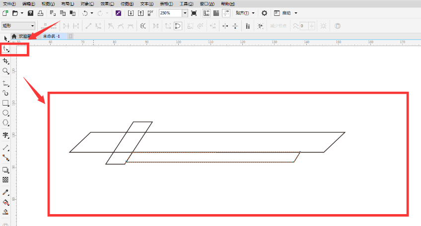 cdr矩形怎么做标题框?cdr矩形转曲制作标题框方法介绍