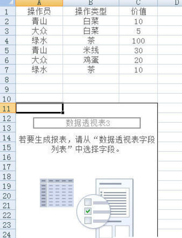 excel2007制作数据透视表的操作教程