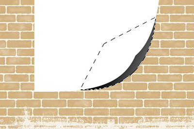 Photoshop设计纸张翘边效果的使用方法​