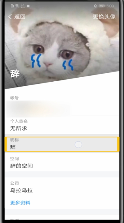 tim修改名字方法步骤
