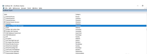 Endnote更改引用文献格式的具体步骤