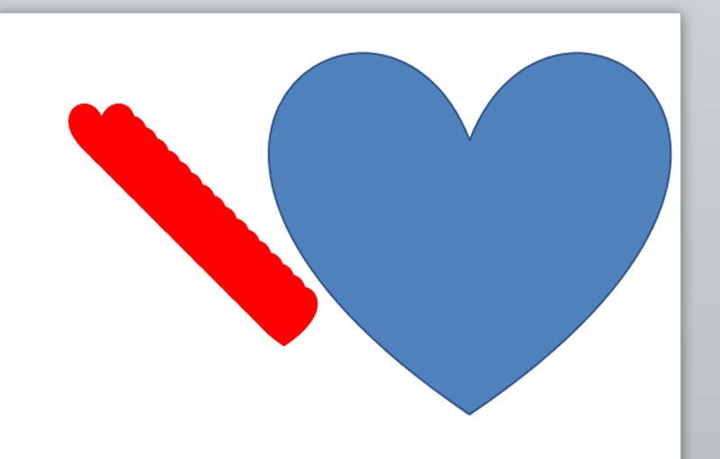 PowerPoint Viewer制作一个漂亮心形飞出动画的操作教程