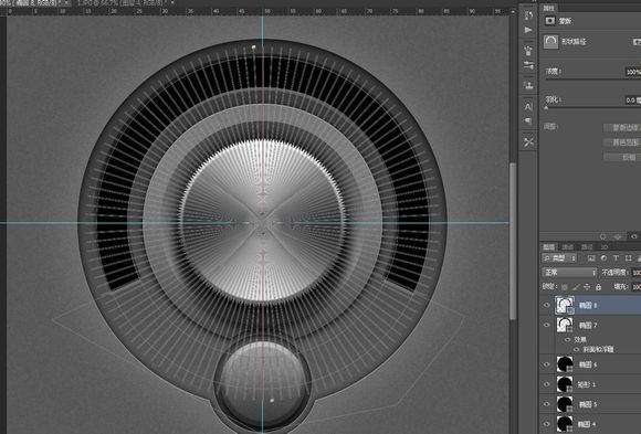 PS临摹一个旋钮的详细操作