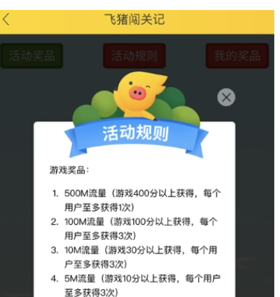 在飞猪中玩闯关记的玩法讲解