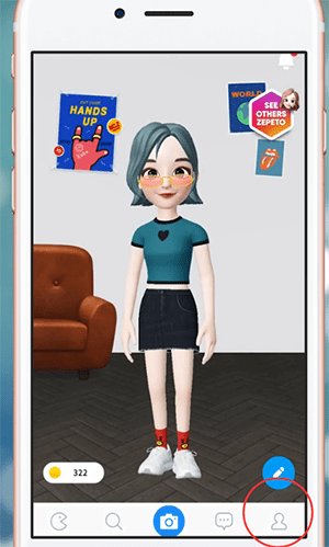 在ZEPETO里换衣服的操作流程