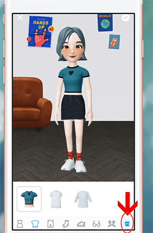 在ZEPETO里换衣服的操作流程