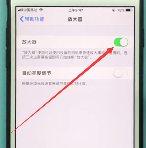 ios11中使用放大镜的具体方法