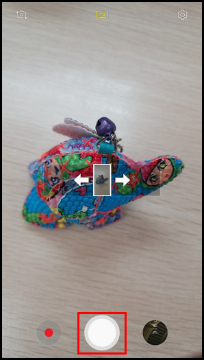 三星W2018进行全景拍摄的操作方法