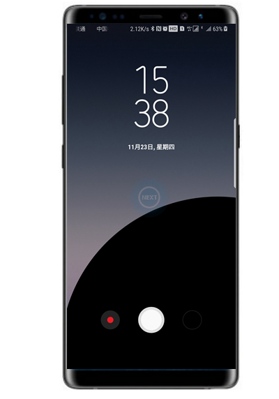 在三星note9中快速启动相机的具体步骤