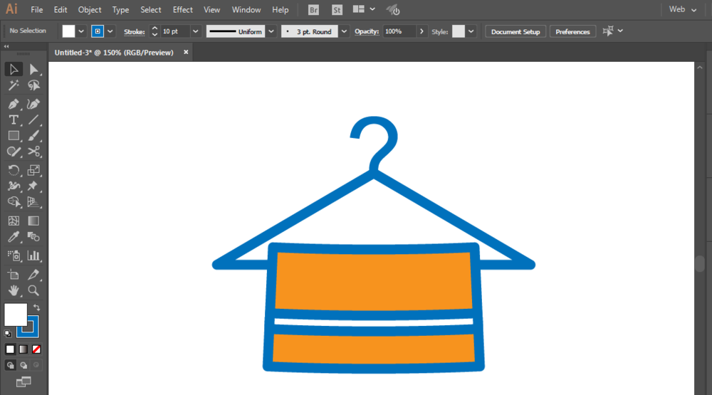 使用ai制作出挂起来的浴巾的详细操作