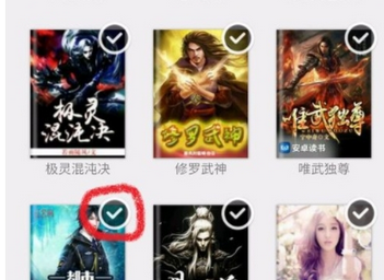 在安卓读书中清理书架的具体步骤