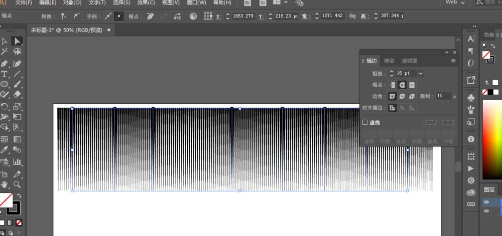 利用ai设计径向抽象线条图形的方法介绍