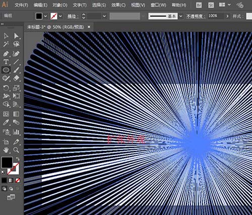 利用ai设计径向抽象线条图形的方法介绍