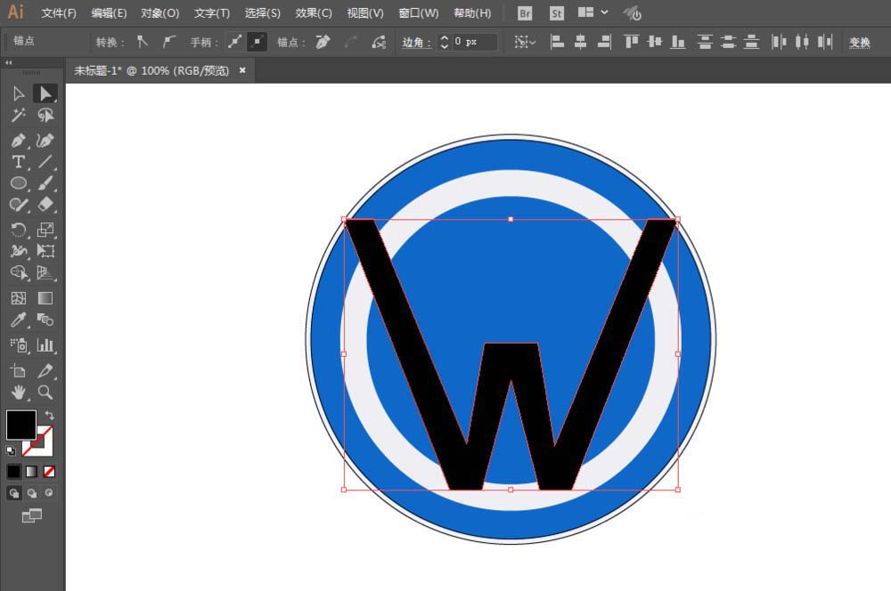 利用ai设计大众汽车的LOGO的方法分享